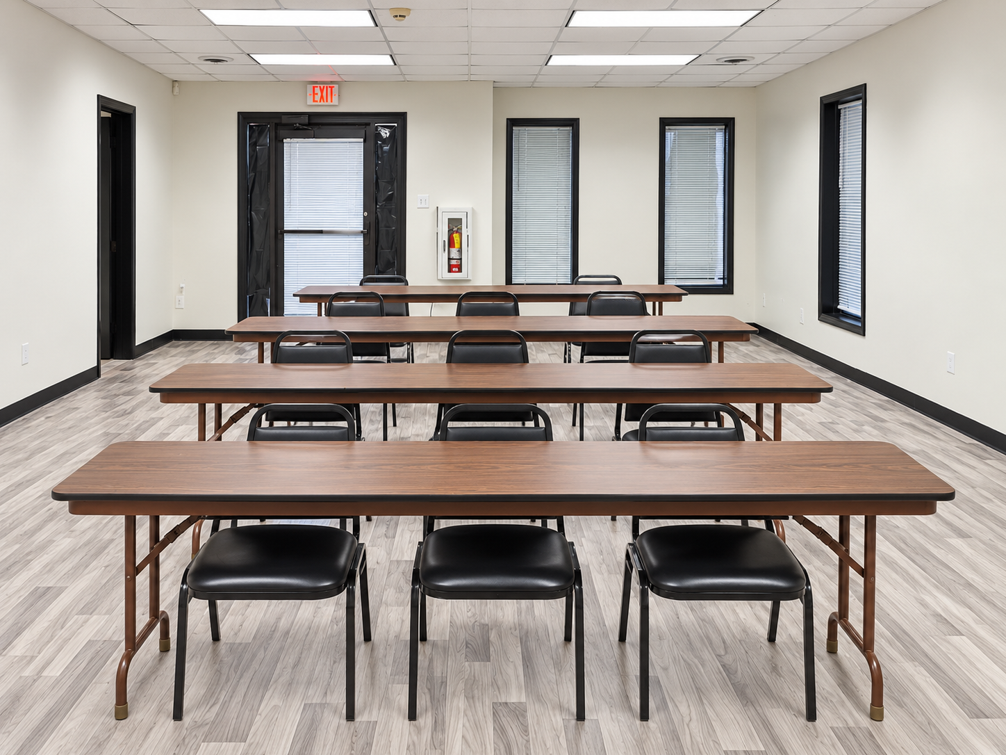 Student seating in the A Road 2 Success classroom